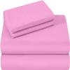 Trust Layer 4 Piece Sheets Set-Extra Super Soft-8 inch Deep Pockets-Hotel Luxury Bed Sheets-Easy Fit-Breathable Sheets 100% Egyptain Cotton 950 Thread Count 72" X 84" Cal King Size Solid Baby Pink view 2