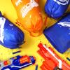 Shappy Dart Battle Party Supplies Bags Party Goody Treat Drawstring Bags Reusable Cloth Wars Birthday Favors for Gun Target Theme Birthday Supplies Favors(classic Style,16 Pack) view 2
