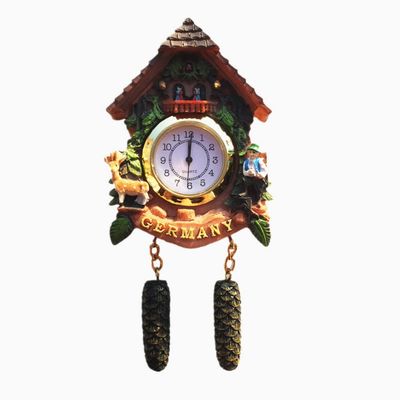 3D Cuckoo Clock Germany Fridge Magnet Travel Souvenir Gift Refrigerator Decoration Electronic Clock Resin Craft
