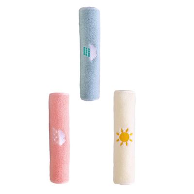 Cabilock 3pcs Pure Cotton Embroidered Towels for Boy Girl Adorable Towels Highly Absorbent Kindergarten Face Cloths for Toddlers Easy to