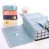Cabilock 3pcs Pure Cotton Embroidered Towels for Boy Girl Adorable Towels Highly Absorbent Kindergarten Face Cloths for Toddlers Easy to view 3