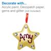 Baker Ross FC109 Christmas Star Ceramic Baubles-Pack of 4, Assorted view 4