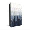 Concept Crystal 50 Keys Cabinet with Decorative Front Panel and Glass White Board KN06: Textures and Tiles 2 Series view 1