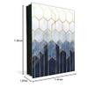 Concept Crystal 50 Keys Cabinet with Decorative Front Panel and Glass White Board KN06: Textures and Tiles 2 Series view 3