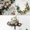 YEHLIABO Artificial Flowers Real Looking Foam Fake Roses, Rose Artificial Wedding Flowers Combo for Wedding Bouquets Centerpieces Flower Arrangements Decorations (Pink, 25) view 3