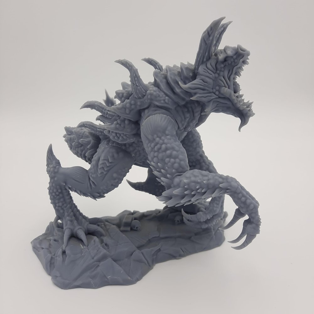 HERO Creations TARRASQUE RPG - Dungeons and Dragons - DND - Pathfinder - Diorama - Figurine Miniature (Gray/Unpainted)