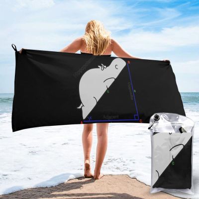 Bath Towel Math Hippo Quick Dry Towel Sports Thin Towels Blanket Outdoor Travel Beach Towel