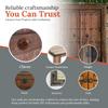 50 Pack 2" Round Head Iron Clavos Decorative Nails  Sealed Rusted  Handmade Rustic Round Fasteners for Farmhouse Shutters, Faux Wood Beams, Barn Doors, Shutters, Gates  Ornamental Wood Accent view 3