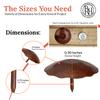 50 Pack 2" Round Head Iron Clavos Decorative Nails  Sealed Rusted  Handmade Rustic Round Fasteners for Farmhouse Shutters, Faux Wood Beams, Barn Doors, Shutters, Gates  Ornamental Wood Accent view 4