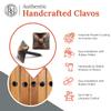 100 Pack 0.75" Square Head Iron Clavos Decorative Nails  Oil Rubbed Bronze  Handmade Rustic Square Fasteners for Farmhouse Shutters, Faux Wood, Barn Doors, and Gates  Ornamental Wood Accent view 2