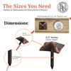 100 Pack 0.75" Square Head Iron Clavos Decorative Nails  Oil Rubbed Bronze  Handmade Rustic Square Fasteners for Farmhouse Shutters, Faux Wood, Barn Doors, and Gates  Ornamental Wood Accent view 4