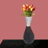 Aluminum-Casted Modern Decorative Flower Table Vase, Set of 2 view 3