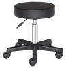 Volowoo Bar Stools,Round Arch Feet Rotation Bar Stool Adjustable Swivel Stool Kitchen Counter Stools Dining Chairs (Black Plastic) view 2