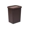 BDPP Trash Can Trash Can with Lid Rectangular Garbage Can Ultra-Thin Plastic Garbage Bin with Handle Suitable for Kitchen USO Interior y Exterior (Color : A) view 1