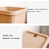 BDPP Trash Can Trash Can with Lid Rectangular Garbage Can Ultra-Thin Plastic Garbage Bin with Handle Suitable for Kitchen USO Interior y Exterior (Color : A) view 3