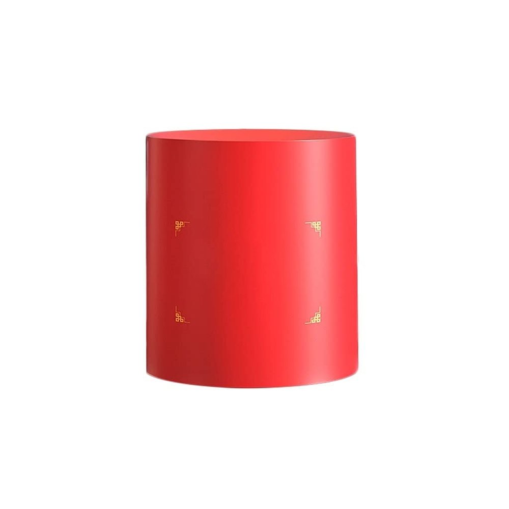 BDPP Trash Can Wedding Trash Can Decoration Garbage Can Shatter-Resistant Garbage Bin Wedding Supplies Wedding Room Red USO Interior y Exterior