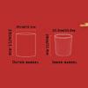 BDPP Trash Can Wedding Trash Can Decoration Garbage Can Shatter-Resistant Garbage Bin Wedding Supplies Wedding Room Red USO Interior y Exterior view 2