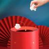 BDPP Trash Can Wedding Trash Can Decoration Garbage Can Shatter-Resistant Garbage Bin Wedding Supplies Wedding Room Red USO Interior y Exterior view 4