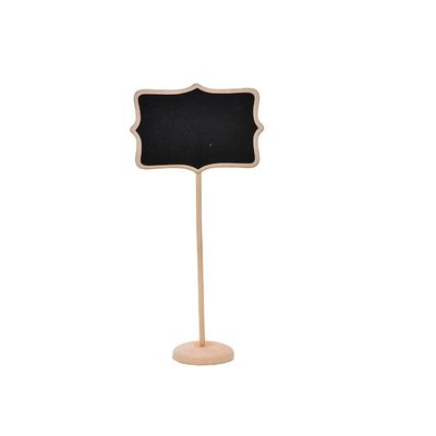 12Pcs Wood Mini Chalkboard Sign with Easel Stand for Message Board Signs, Place Cards for Weddings, Parties, and Special Event Decoration