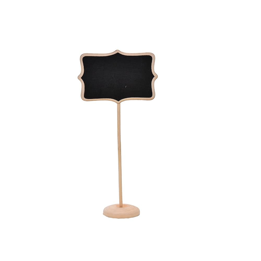 12Pcs Wood Mini Chalkboard Sign with Easel Stand for Message Board Signs, Place Cards for Weddings, Parties, and Special Event Decoration