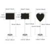12Pcs Wood Mini Chalkboard Sign with Easel Stand for Message Board Signs, Place Cards for Weddings, Parties, and Special Event Decoration view 2