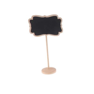 12Pcs Wood Mini Chalkboard Sign with Easel Stand for Message Board Signs, Place Cards for Weddings, Parties, and Special Event Decoration