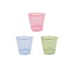 BDPP Trash Can Lidless Trash Can Shatterproof Plastic Garbage Can Simple Garbage Bin Hollow Design 3 Pack Small USO Interior y Exterior view 1