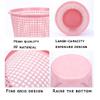 BDPP Trash Can Lidless Trash Can Shatterproof Plastic Garbage Can Simple Garbage Bin Hollow Design 3 Pack Small USO Interior y Exterior view 3