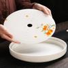 24.5cm Dehua Porcelain Tea Tray Kung Fu Tea Set Household Water Storage Tea Tray view 3