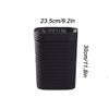 BDPP Trash Can Imitated Rattan Trash Can Without Cover Simple Garbage Can Fashion Modern Garbage Bin Kitchen Living Room Study USO Interior y Exterior view 2