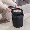 BDPP Trash Can Imitated Rattan Trash Can Without Cover Simple Garbage Can Fashion Modern Garbage Bin Kitchen Living Room Study USO Interior y Exterior view 3