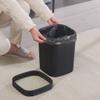 BDPP Trash Can Imitated Rattan Trash Can Without Cover Simple Garbage Can Fashion Modern Garbage Bin Kitchen Living Room Study USO Interior y Exterior view 4
