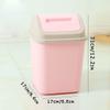 BDPP Trash Can Lid Trash Can Cute Plastic Garbage Can Simple Garbage Bin Detachable Swing Cover Home Office Studio 10L USO Interior y Exterior (Color : A) view 2