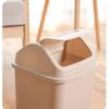 BDPP Trash Can Lid Trash Can Cute Plastic Garbage Can Simple Garbage Bin Detachable Swing Cover Home Office Studio 10L USO Interior y Exterior (Color : A) view 3