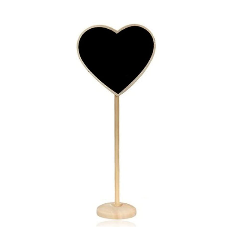 12Pcs Wood Mini Chalkboard Sign with Easel Stand for Message Board Signs, Place Cards for Weddings, Parties, and Special Event Decoration