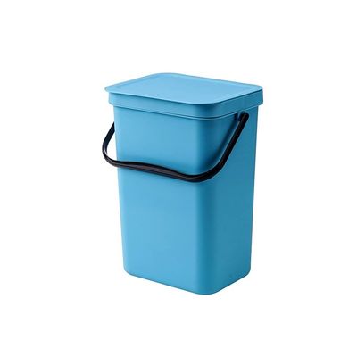 BDPP Trash Can Trash Can with Lid Wall-Mounted Garbage Can Plastic Garbage Bin Saves Space and is Suitable for Cabinet Doors USO Interior y Exterior (Color : B)