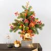 QQWW Christmas Tree Small Christmas Tree Artificial TabletopXmas Tree Simulation Maple Leaf Potted Plants Christmas Decoration Ornaments Best Gift view 3