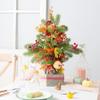 QQWW Christmas Tree Small Christmas Tree Artificial TabletopXmas Tree Simulation Maple Leaf Potted Plants Christmas Decoration Ornaments Best Gift view 4