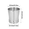 BDPP Trash Can Trash Can Without Lid Simple Garbage Can Stainless Steel Garbage Bin Fashion and Environmental Protection USO Interior y Exterior view 2