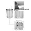 BDPP Trash Can Trash Can Without Lid Simple Garbage Can Stainless Steel Garbage Bin Fashion and Environmental Protection USO Interior y Exterior view 3