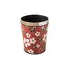 BDPP Trash Can Lidless Trash Can Simple Garbage Can Leather Garbage Bin Stainless Steel Pressure Ring Design 13L/3.4 Gallons USO Interior y Exterior (Color : B) view 1