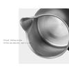 Homemade Milk Frothing Pitcher Stainless Steel Large Capacity Milk Frothing Pot Stainless Steel Espresso Steaming Pot Barista Tool Pull flower (Color : Dark blue, Size : 350ml) view 4