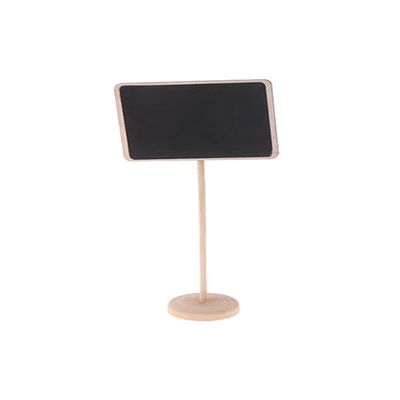 12Pcs Wood Mini Chalkboard Sign with Easel Stand for Message Board Signs, Place Cards for Weddings, Parties, and Special Event Decoration
