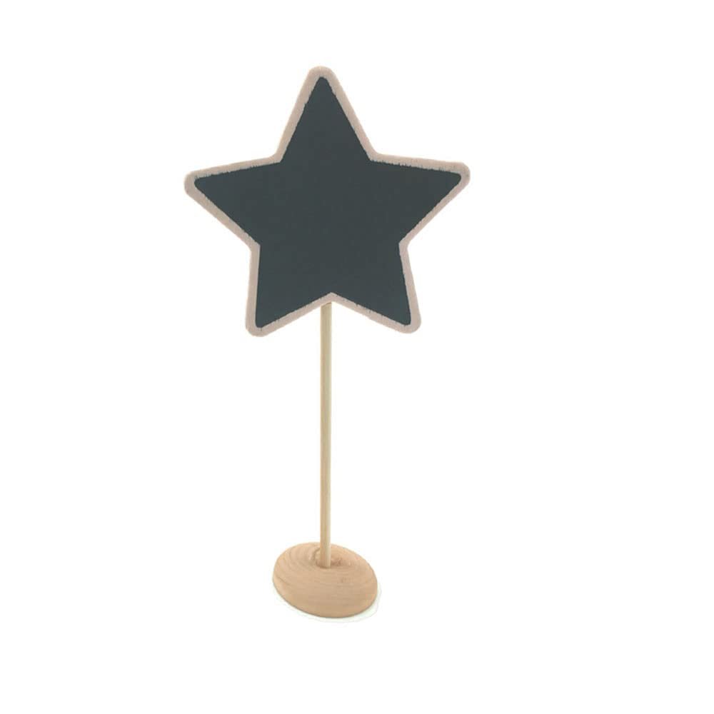 12Pcs Wood Mini Chalkboard Sign with Easel Stand for Message Board Signs, Place Cards for Weddings, Parties, and Special Event Decoration