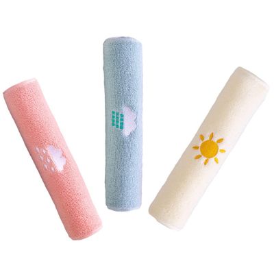 Cabilock 3pcs Cute Cotton Face Washing Towels for Boys and Girls Soft Absorbent for Bathing Kindergarten Daily Use