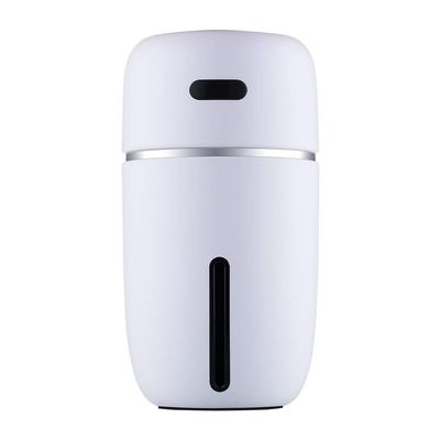 USB Car Humidifier, 200ml Mini Portable Humidifiers with 7 Colors LED Night Light, Quiet Operation, Adjustable Mist Modes for Travel Home Baby Office Car (White)