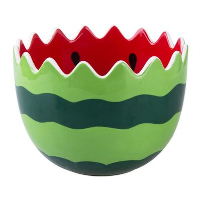 123Arts Ceramic Watermelon Salad Bowl Noodle Bowl Soup Bowl Dessert Bowl,6.4 Inches