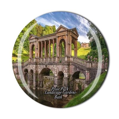 Prior Park Landscape Gardens Bath UK Fridge Magnet Crystal Tourist Souvenir Gift Collection Refrigerator Magnetic Sticker