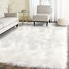 Latepis Area Rugs 6x9 Faux Fur Sheepskin Rug for Living Room, Fluffy Washable Rug for Bedroom, Playroom, Luxury Room Decor, Rectangle view 2