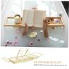 1pc Telescopic Bathtub Shelf Book Holder Sturdy Bathroom Stand for Tablet Phone Wine Bath Tray for Relaxing Soaking view 3